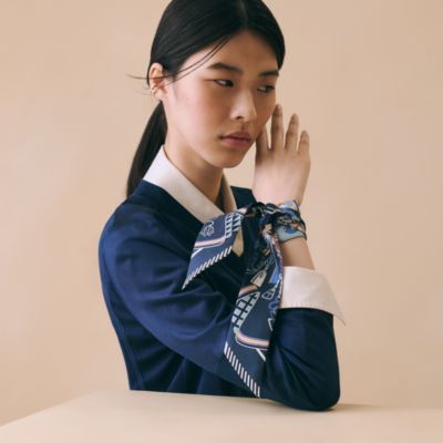 H Sellier card holder - Blue | Hermès Mainland China